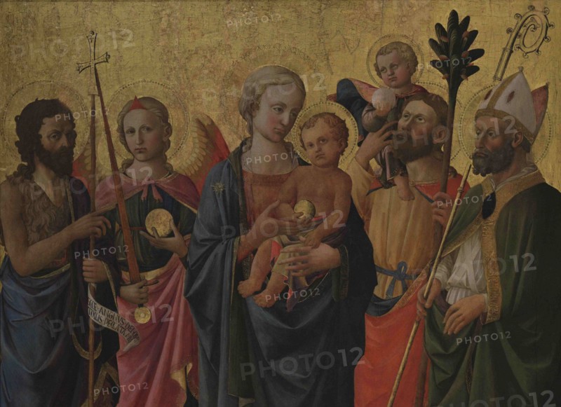 Domenico di Michelino (1417-1491). Italian painter. Sacred conversation. Tempera on panel. National Museum of Fine Arts. Valletta. Malta.