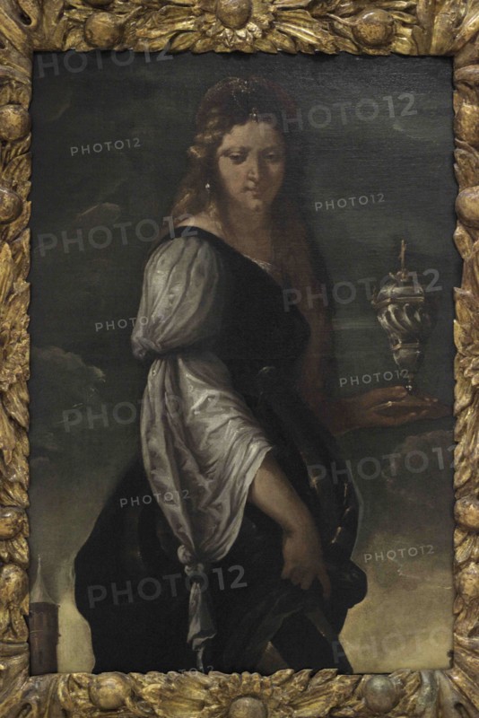 Mary Magdalene. Portrait by Domenico Carpinione (1566-1658). Oil on canvas. National Museum of Fine Arts. Valletta. Malta.