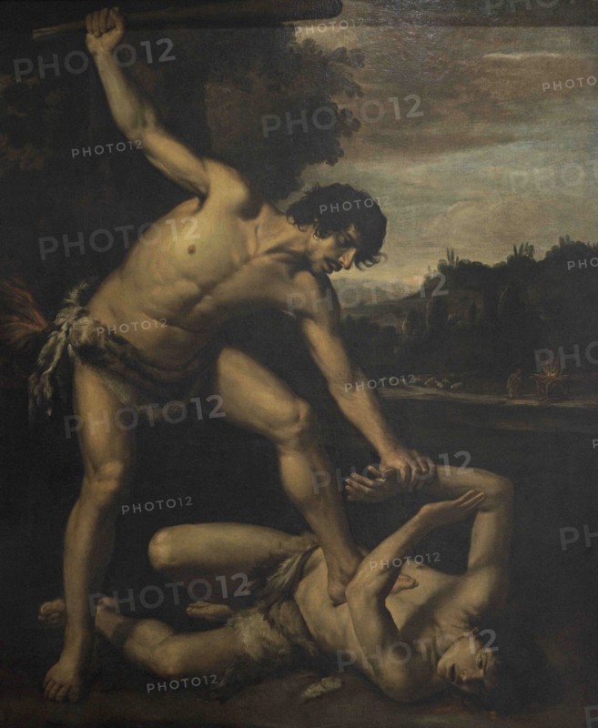 Giuseppe Vermiglio (ca.1585-ca.1635). Italian painter. Cain and Abel. Oil on canvas. National Museum of Fine Arts. Valletta. Malta.