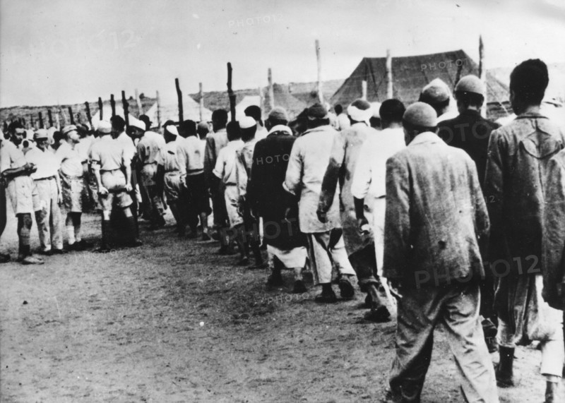 Arabs captured during the Jewish miltary advance of June 1948.