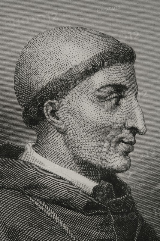 Francisco Jiménez de Cisneros, known as Cardinal Cisneros (1436-1517). Cardinal, archbishop of Toledo, Primate of Spain and 3rd General Inquisitor of Castile. Portrait. Engraving. Detail. "Historia Universal", by César Cantú. Volume IV, 1856.