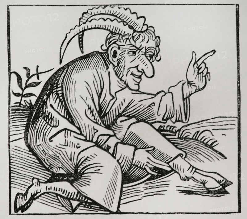 Monsters born from the Deluge. After wood engraving in the ""Chronique de Nuremberg"", printed in 1493. Sciences & Lettres au Moyen Age et a l'epoque de la Renaissance. Paris, 1877.