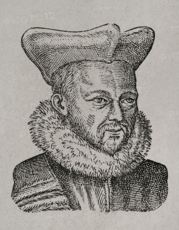 Jacques Faye d'Espeisses (15423-1590). Maitre des requetes (Master of Requests) of the Duke of Anjou, future King Henry III (1570), later destined by the King to Poland and then to Italy. Advocate General in the Parlement of Paris after 1580. Portrait. Engraving. Sciences & Lettres au Moyen Age et a l'epoque de la Renaissance. Paris, 1877.