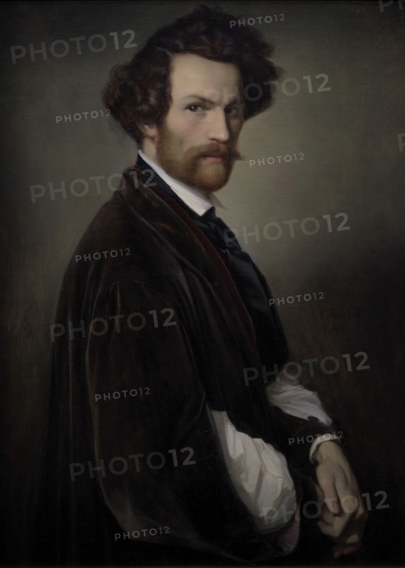 Alexander Heubel (1813-1847). Latvian painter. Self-Portrait, 1846. Oil on canvas (93 x 67,5 cm). Latvian National Museum of Art. Riga, Latvia.
