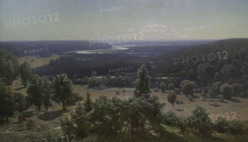 Julijs Feders (1838-1909). Latvian painter. The Gauja Valley, 1891. Oil on canvas (101 x 173 cm). Latvian National Museum of Art. Riga, Latvia.