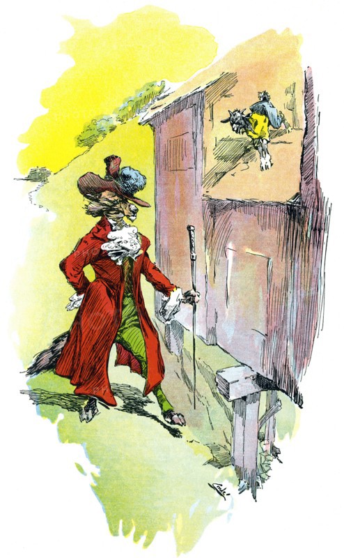 J.M. Conde illustrated the tales of the legendary Greek fablist Aesop, including the story of the Wolf and the Kid, with its moral ""time and place often give the advantage to the weak over the strong."" Conde published his drawings in 1905 in New York.