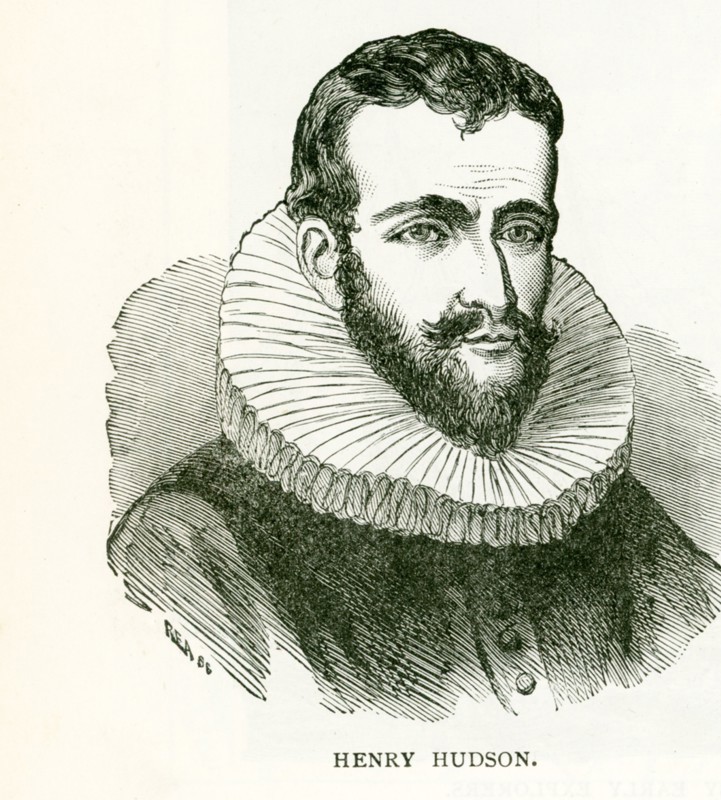 Henry Hudson (fl. 1607-1611) was an English navigator and explorer. He ascended the Hudson River and established Dutch claims to the region. He later explored Hudson Bay for the English, while seeking the Northwest Passage. The hudson River and Hudson Bay are boith named for him. In June 1611, some of Hudson's crew mutinied and set Hudson and his son and seven crew members adrift in James Bay in a small open boat. They were never heard from again.