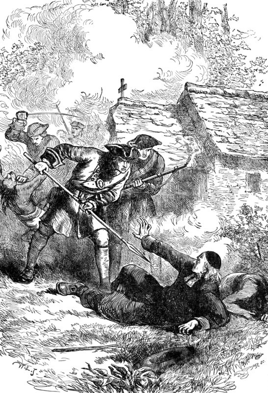 The French and Indian Wars (1689-1763) were North American colonial wars between England and France in the late 17th and 18th centuries. The aim was the domination of the eastern part of the continent. Soon after the third war broke out in 1722. The French Jesuit Father Sebastien Rasle had lived among the Indians for almost 40 years and sympathized with the views of the governor of Canada. He was brutally murdered on August 1724. .