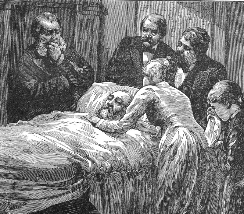 James Abram Garfield (1831-1881) was elected the 20th President of the United States in 1880. He was constantly harassed by people seeking jobs and was shot by one on July 2, 1881. He died on September 19.