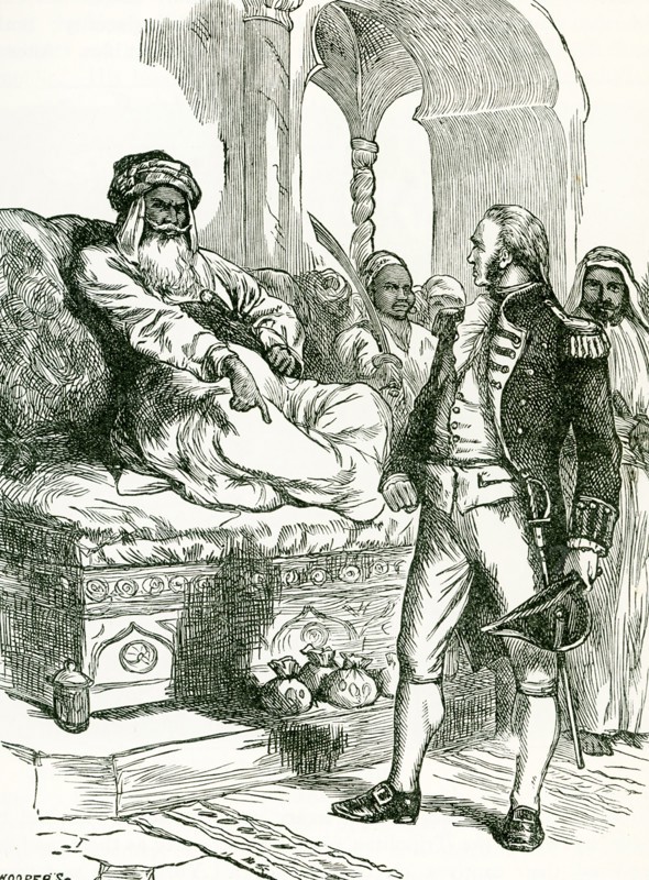 In 1800, US Navy lieutenant William Bainbridge commanded the frigate George Washington and received orders to take tribute goods to Algiers. The Dey (ruler) of Algiers (Algeria today) forced him to make a voyage to Constantinople flying the Algerine flag. While commanding the frigate Philadelphia in October 1803, he pursued a ship into Tripoli harbor and accidentally ran his ship aground. He and his crew remained prisoners of the Tripolitans until June 1805.