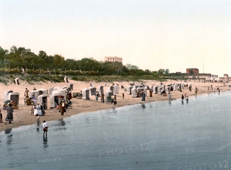 Baltic Sea beach in Heringsdorf.