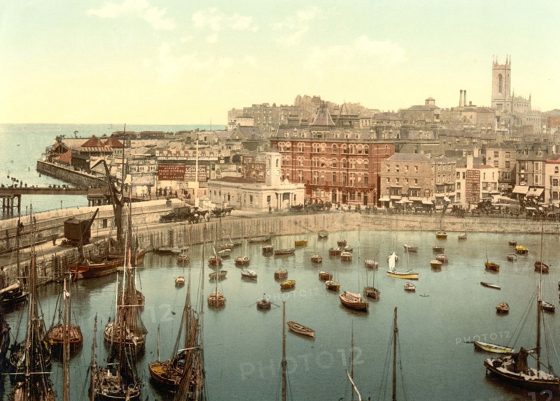 The harbor.