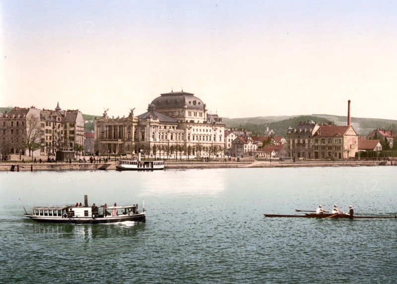 Utoquai and City Theater in Zurich.