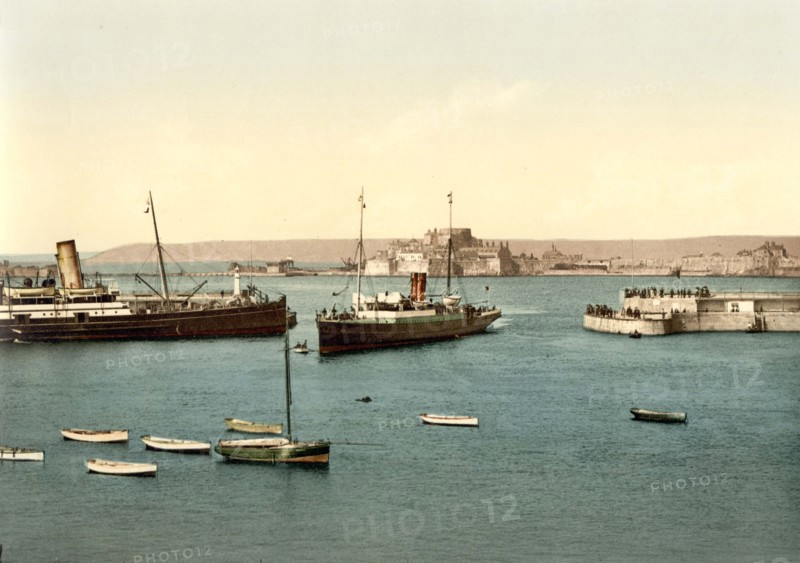 Hafen von Jersey.