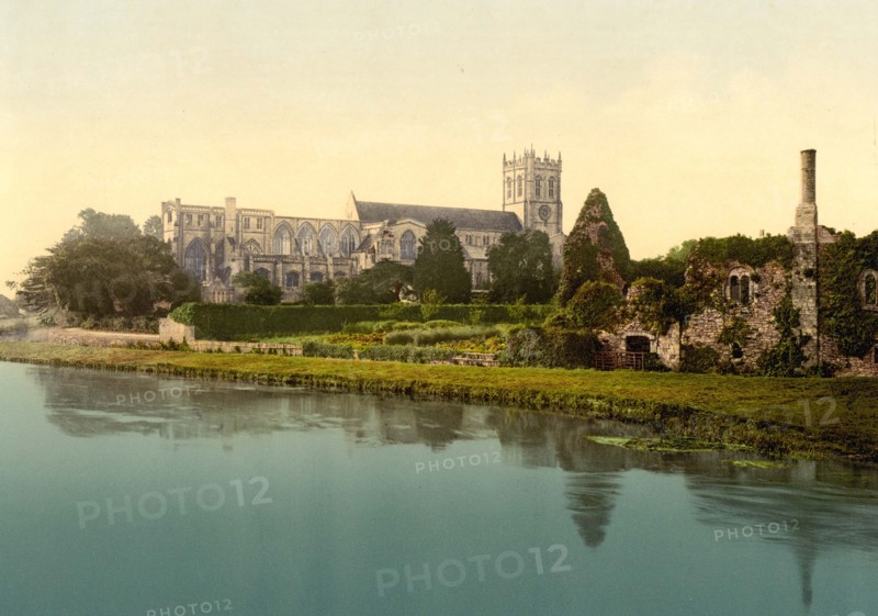 Priory church in Christchurch.