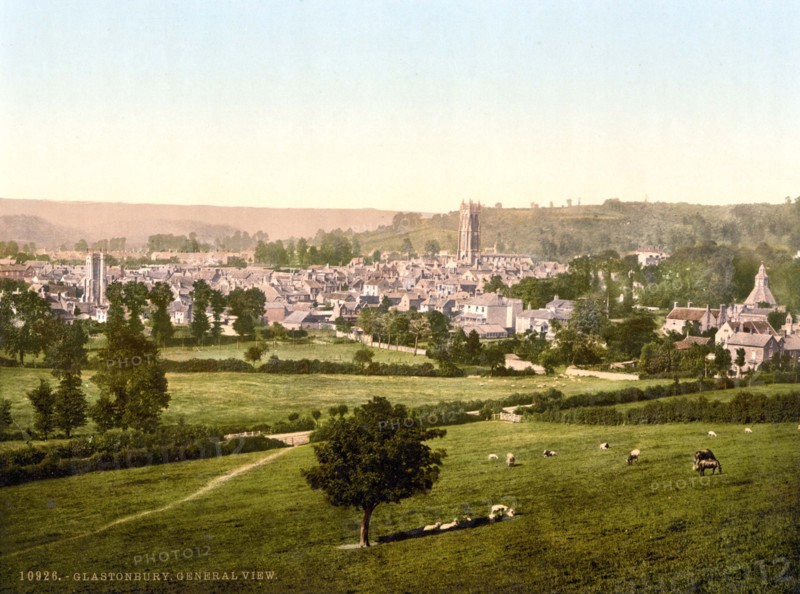 General view of Glastonbury.