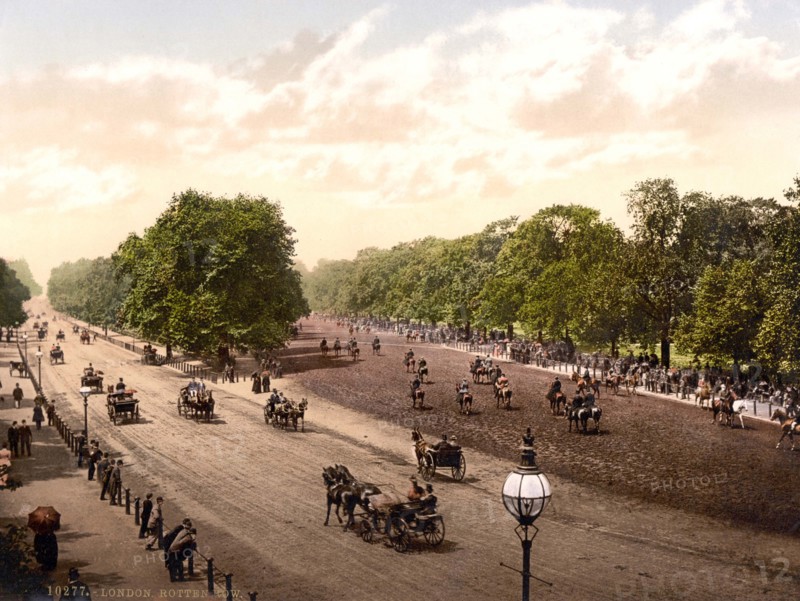 Rotten Row and Hyde Park Corner.