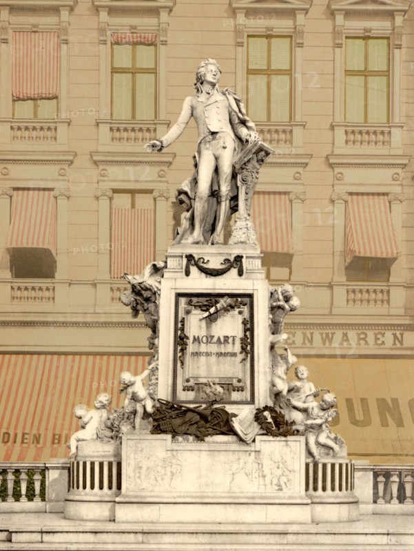 The Mozart Monument.