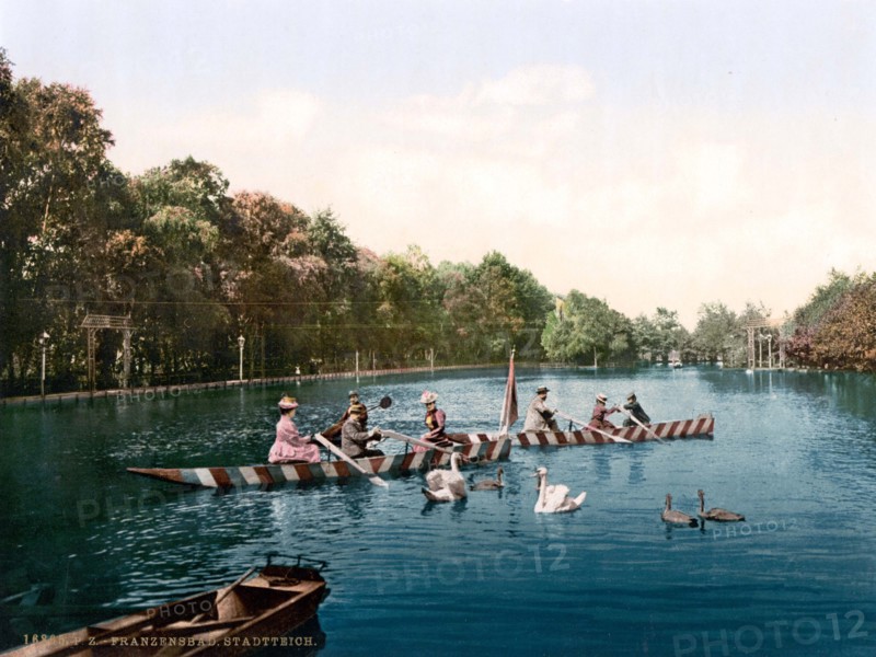 Lake in the park.