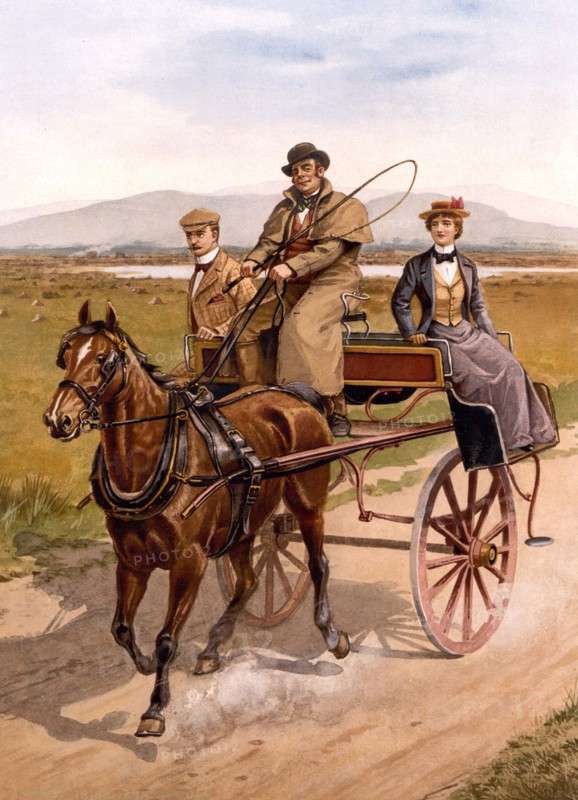 Irish jaunting car.