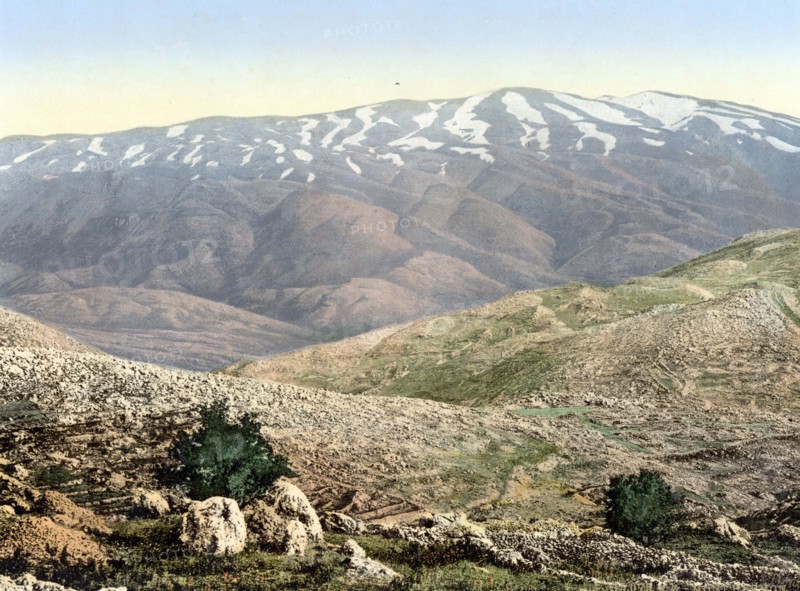 General view of Mount Hermon.