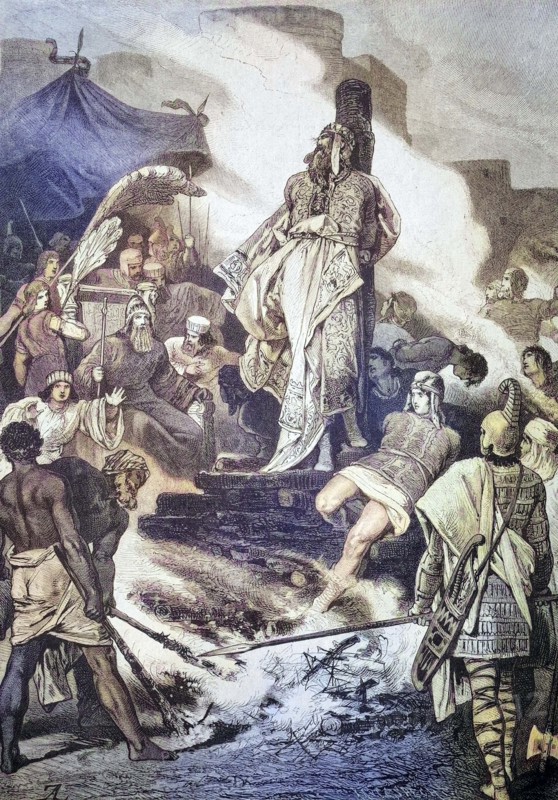 Croesus at the stake.