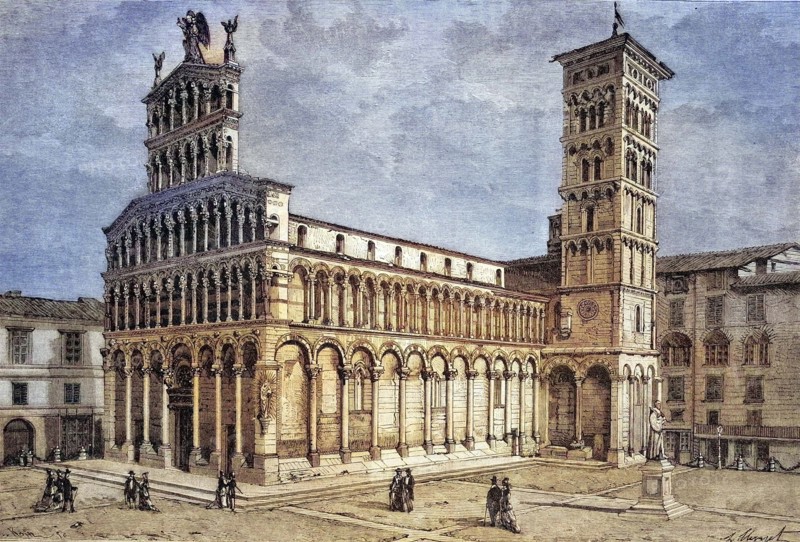 The church of San Michele in Lucca.