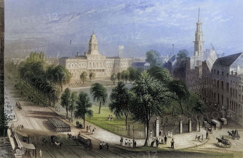 The Park und City Hall New York.