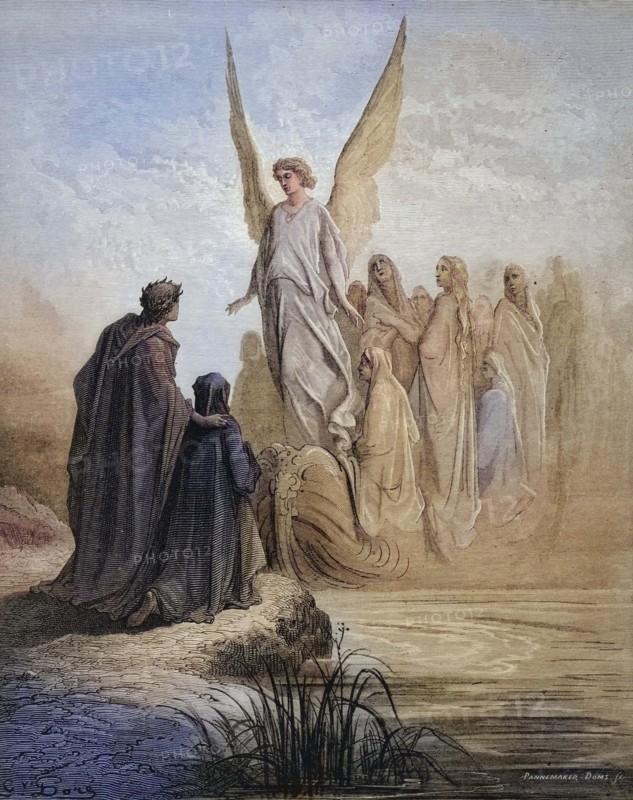 Illustration fur Purgatorio von Dante Alighieri Canto.