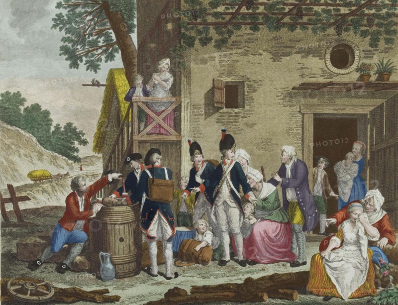 Departure of the citizens.