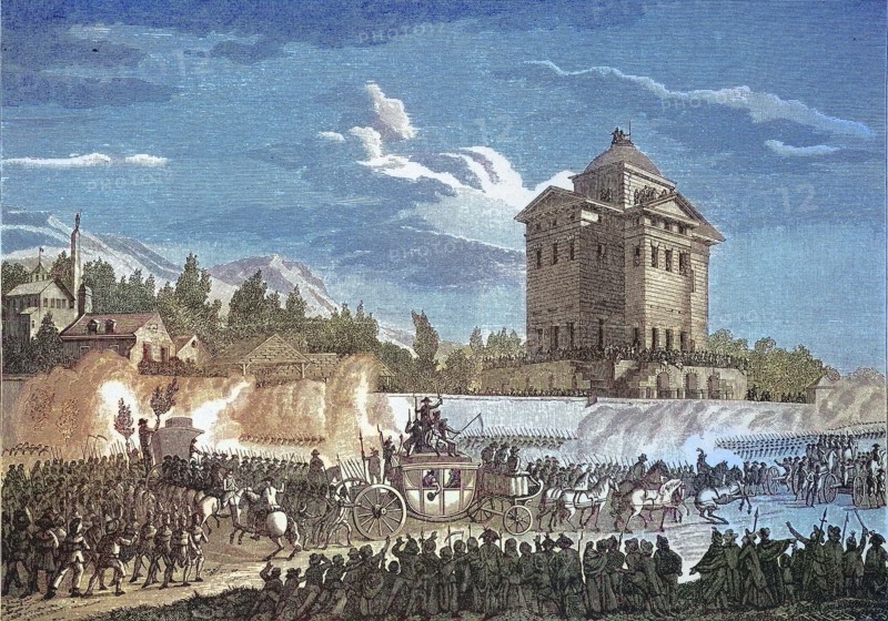 The return of the French King Louis XVI.