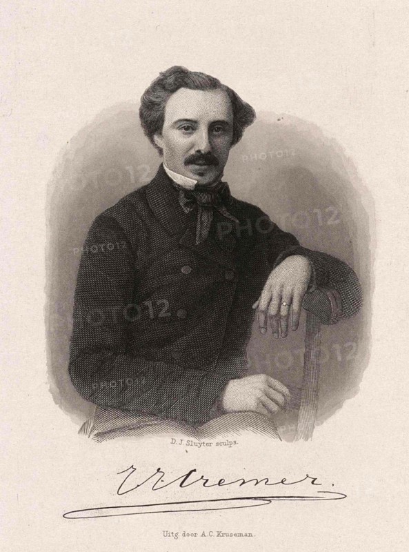 Jacobus Jan Cremer (1 September 1827 - 5 June 1880), pen name Jacob Jan Cremer or J.J. Cremer, was a Dutch writer, rhetorician and painter, Historical, digitally restored reproduction from a 19th century original.