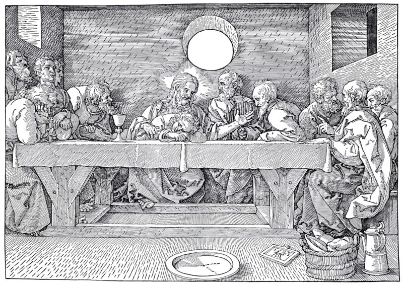 The last supper.