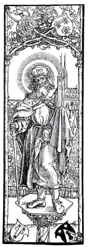St. Sebald on the pillar.