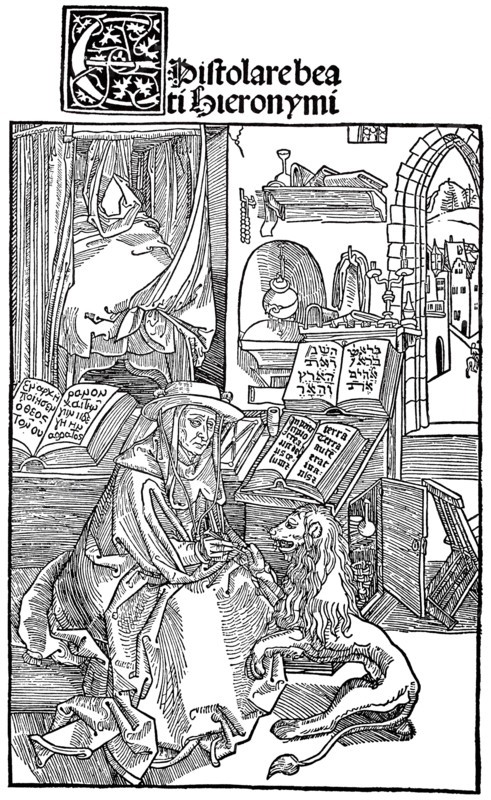 St. Jerome in his study.