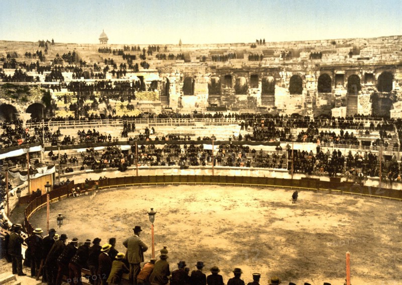 Arenes de Nimes is a Roman amphitheatre