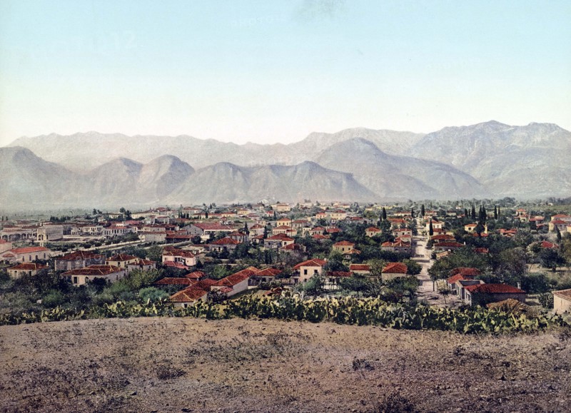 View of Sparta with Taygete