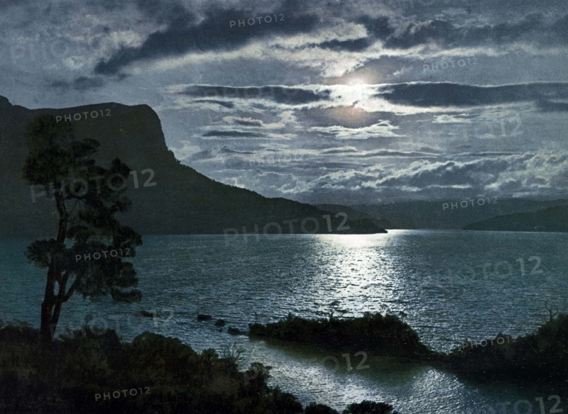 Moonlight on Lake Waikaremoana in Te Urewera on New Zealand's North Island