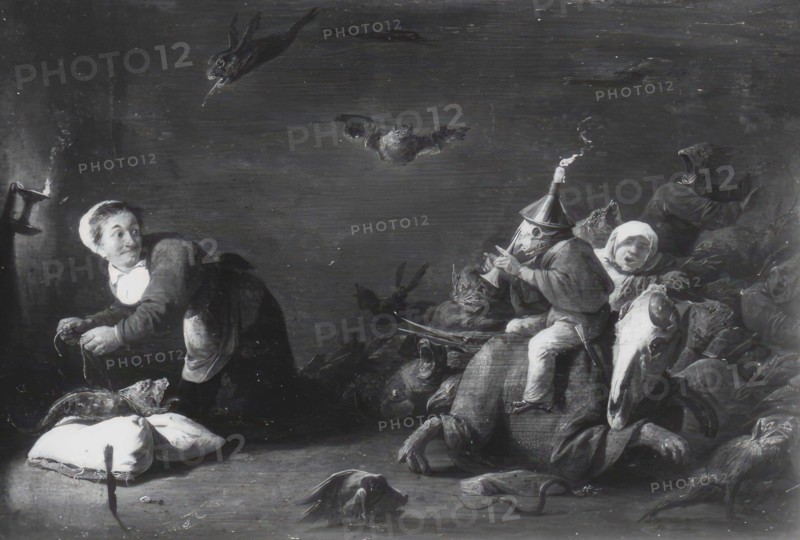 Witch haunt, 1845, Presentation of witch life in the 18th century, by David Teniers, Historical, digitally restored reproduction from an original of the time.