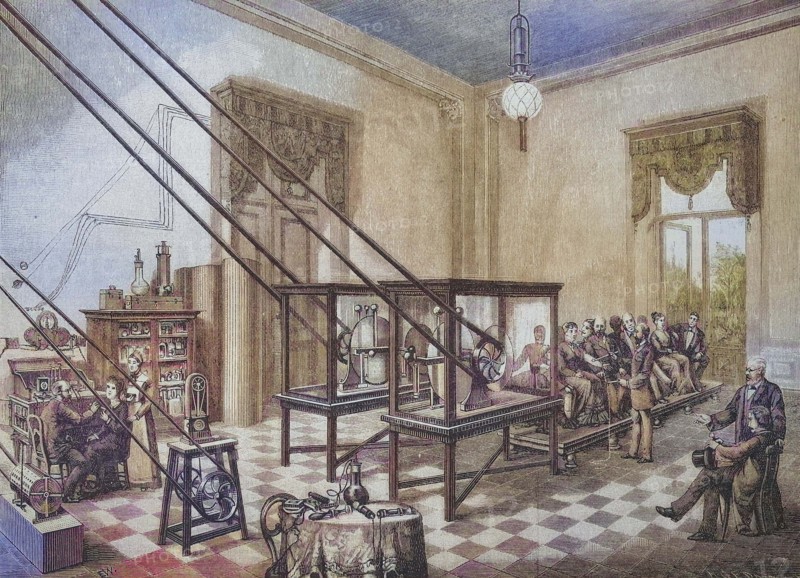 Patient treatment in the electrotherapeutic cabinet of Jean-Martin Charcot