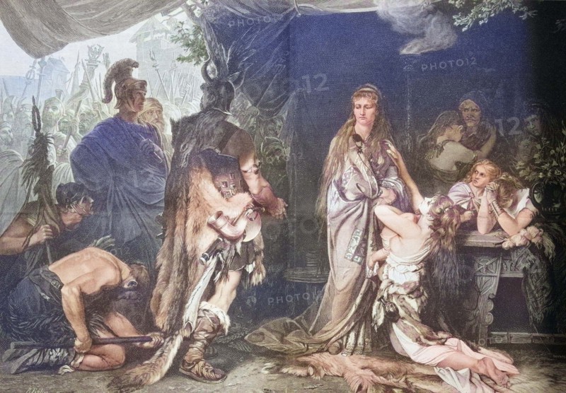 'Tusnelda is raised by her father Segest