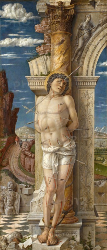 Saint Sebastian or Sebastiano (around 250 AD) was a Roman soldier. He has been venerated as a martyr and saint in the Catholic and Orthodox churches since the 4th century