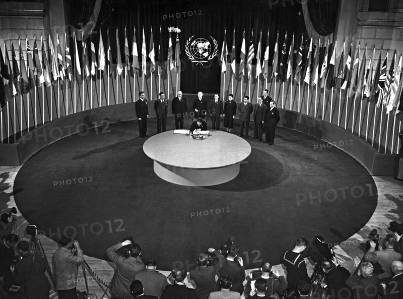 Signing The United Nations Charter