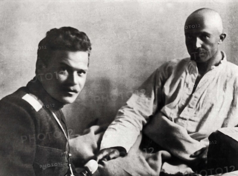 General Shkuro With Wounded Cossack