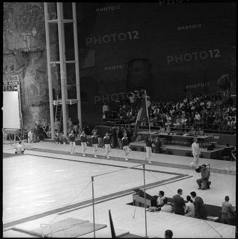 Olympic Games Rome 1960: Entering of the Swiss team.
