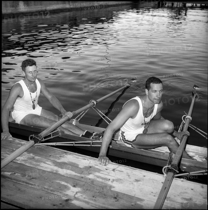 Olympic Games Rome 1960: The double two Larcher-Hürlimann.