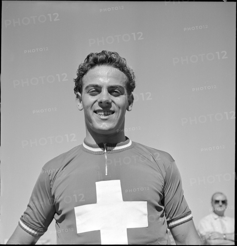 Amateur sprinter champion Freddy Arber, 1950.