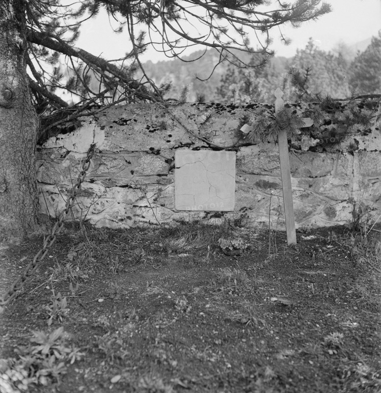 Commemorative plaque for painter Giovanni Segantini, 1958.
