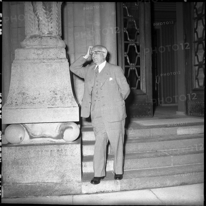 Salvador de Madariaga, erudite, politician, 1955.