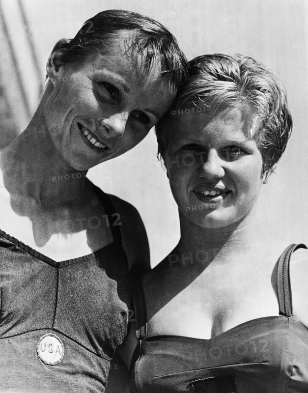 Olympic Games Rome 1960: Paula Jean Pope, Ingrid Krämer.